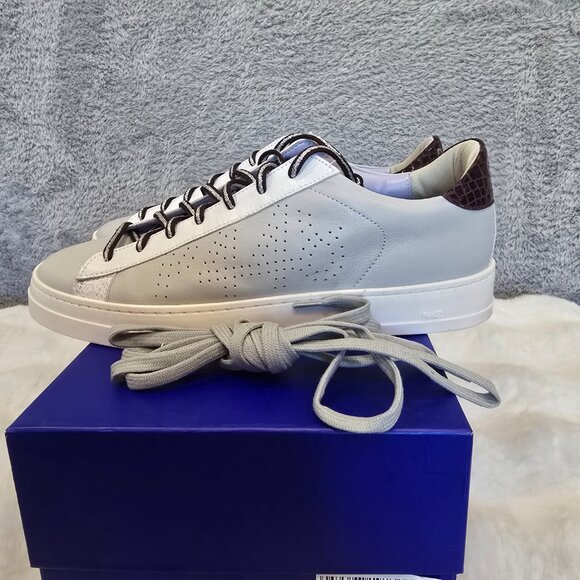 P448 Jack Perforated Sneaker Size 41 or US 10.5 Grey, Lilac Women's NEW NIB - Picture 4 of 12